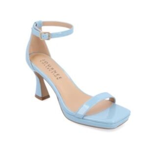 Journee Collection sz 7.5 Blue Jeanne Strappy Open Toe Sandals New in Box